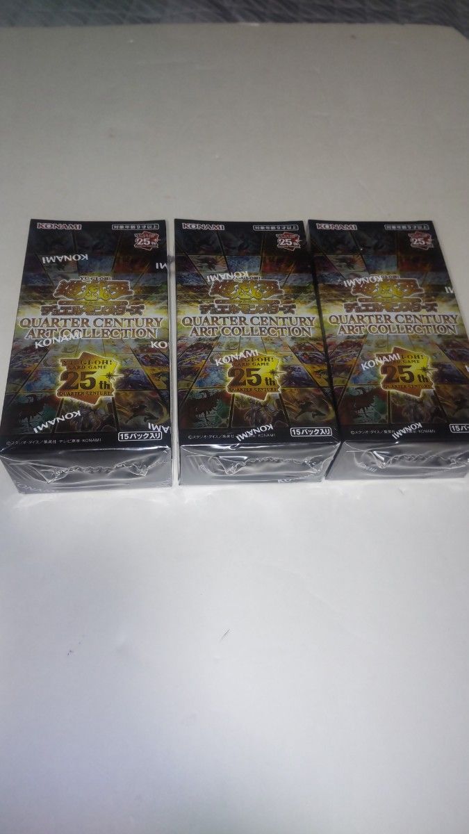 遊戯王OCG QUARTER CENTURY ART COLLECTION 3BOX クォーター 遊戯王OCG QUARTER CENTURY ART COLLECTION 3BOX クォーター