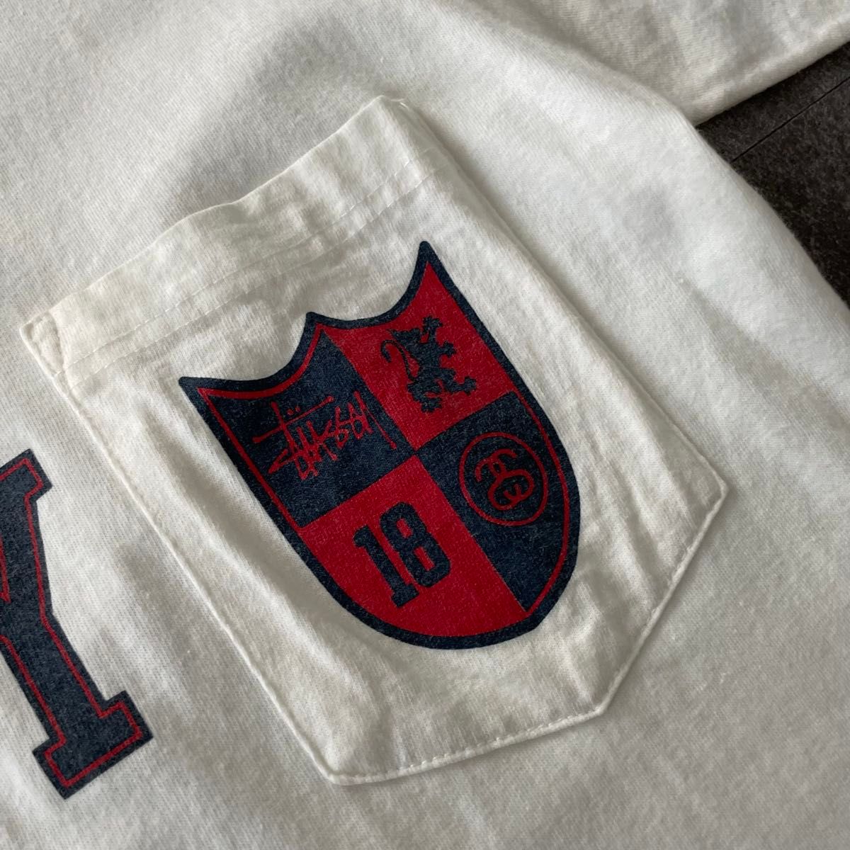 90's usa製 STUSSY ステューシー poke Tee S/S シングルステッチ 90's usa製 STUSSY ステューシー poke Tee S/S シングルステッチ