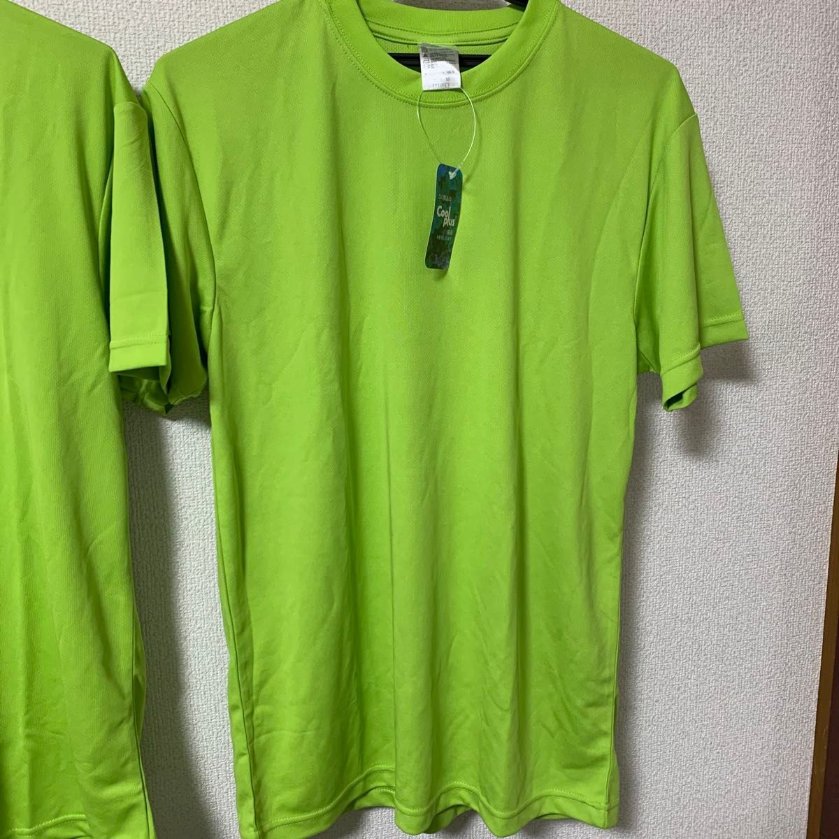 最終価格 ドライTシャツ ライムグリーン Mサイズ 2枚セット 最終価格 ドライTシャツ ライムグリーン Mサイズ 2枚セット