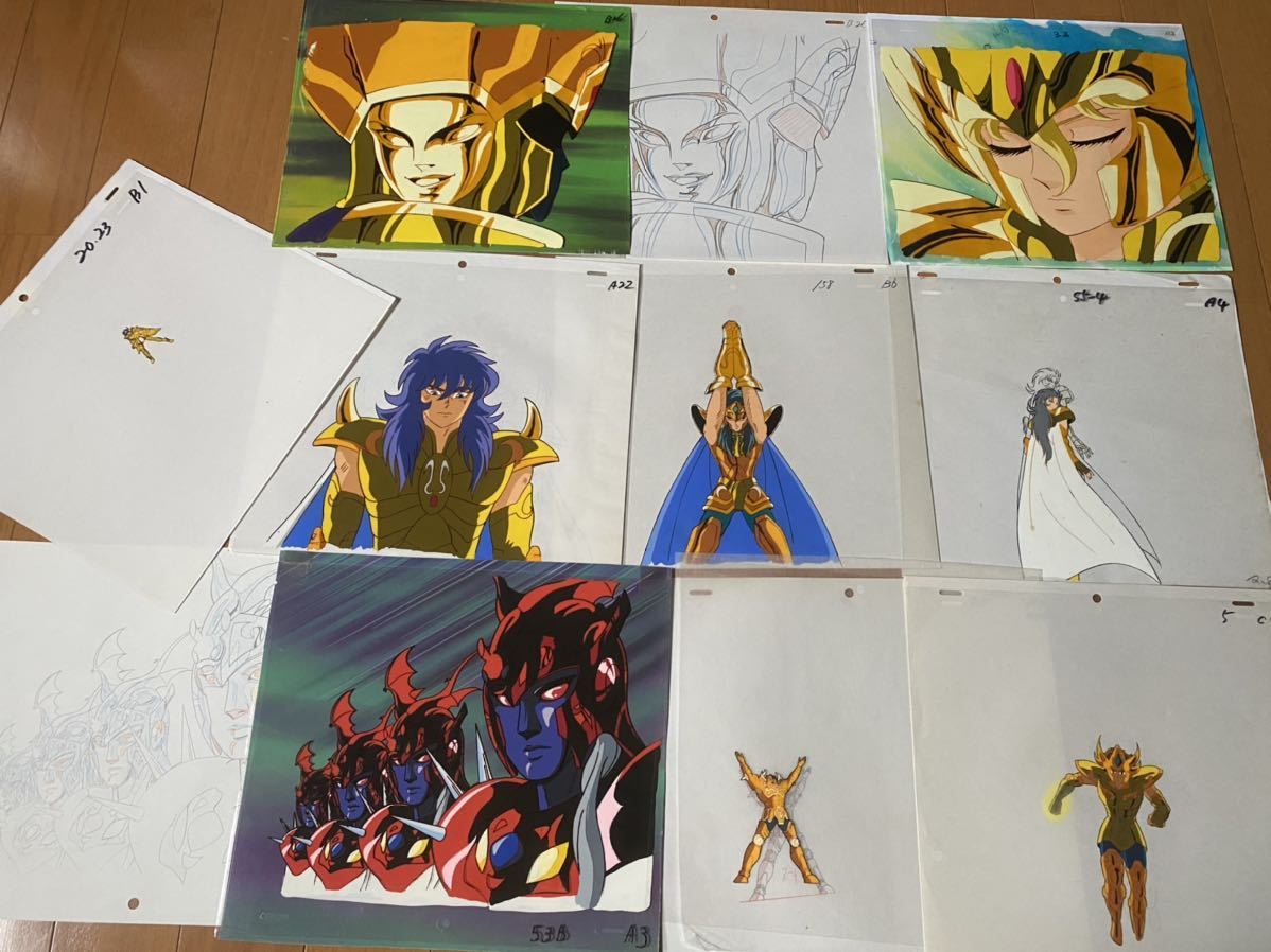 激レア□ 聖闘士星矢 黄金聖闘士 荒木伸吾姫野美智 セル画 動画 激レア□ 聖闘士星矢 黄金聖闘士 荒木伸吾姫野美智 セル画 動画