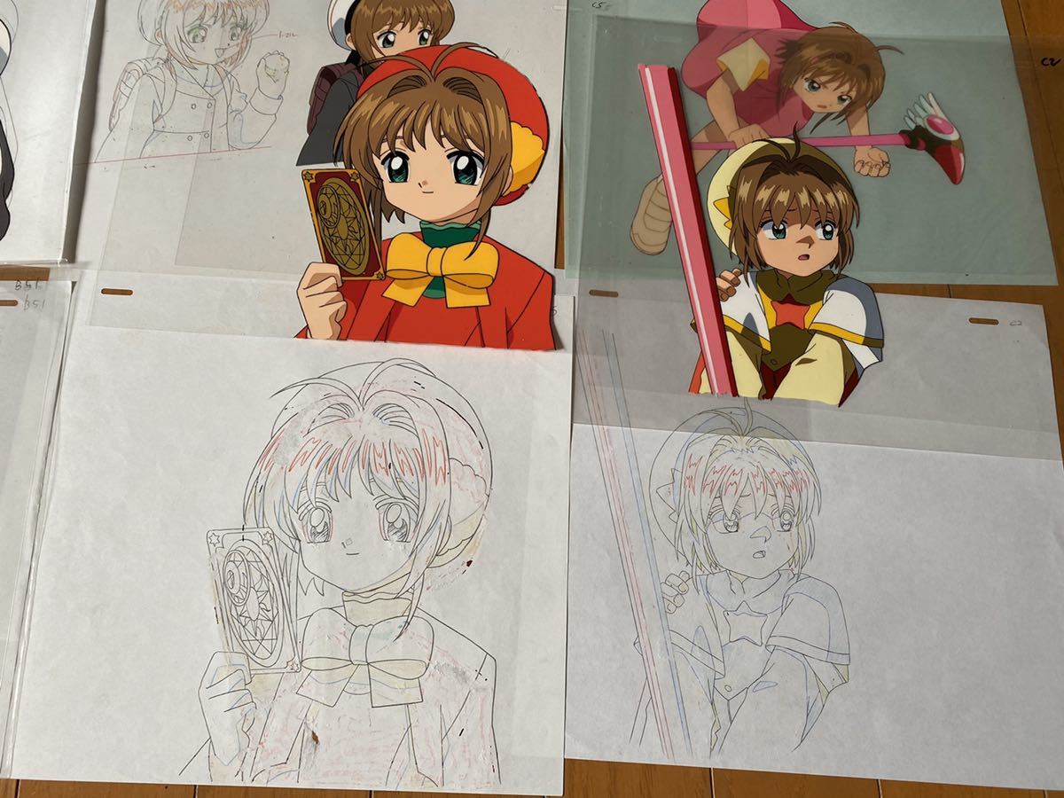  очень редкий # CC Sakura Cardcaptor Sakura цифровая картинка анимация фон . модифицировано установка автограф исходная картина продажа комплектом 