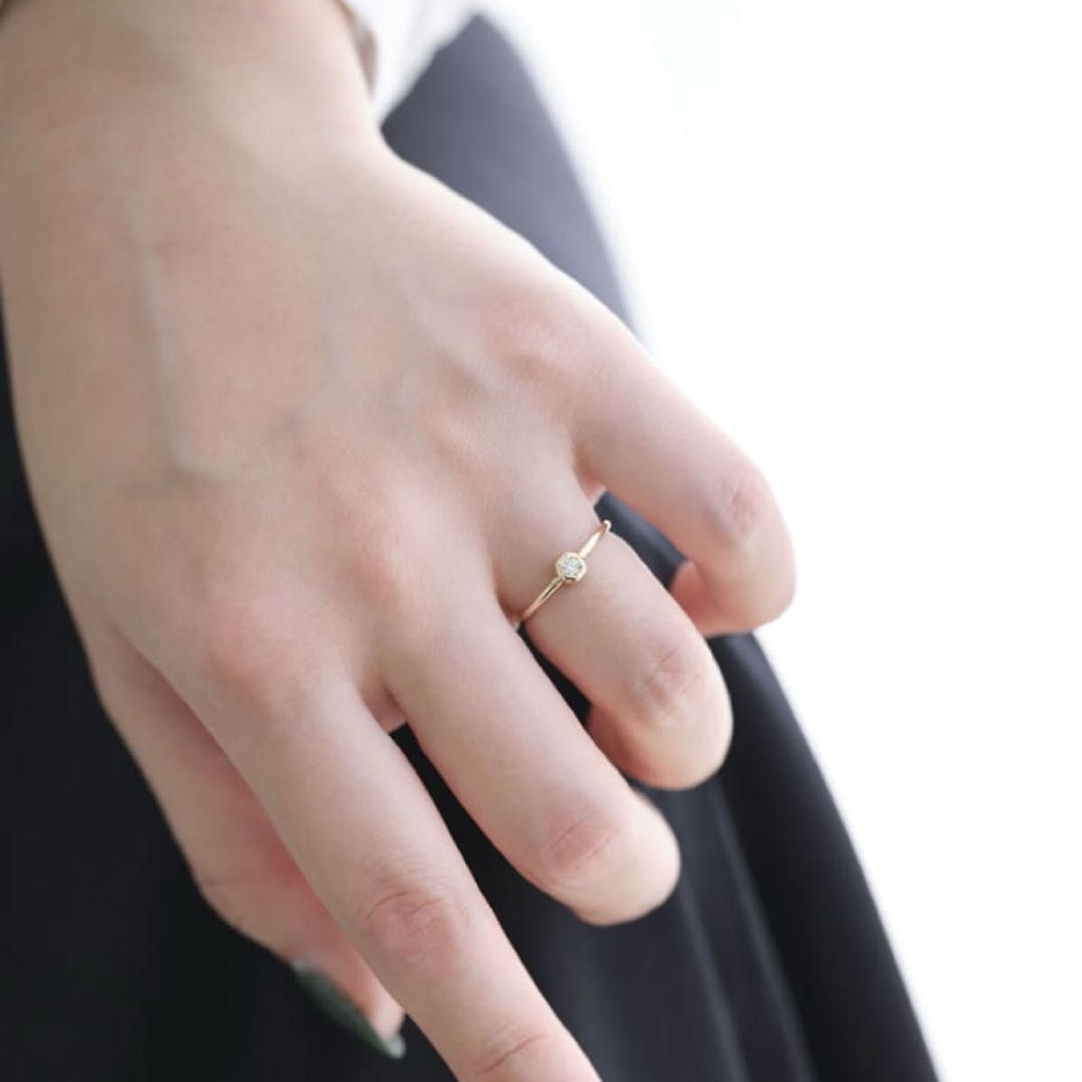 WOJE K10 Ring Muse ヲジェ リング ダイヤモンド 9号 指輪 WOJE K10 Ring Muse ヲジェ リング ダイヤモンド 9号 指輪