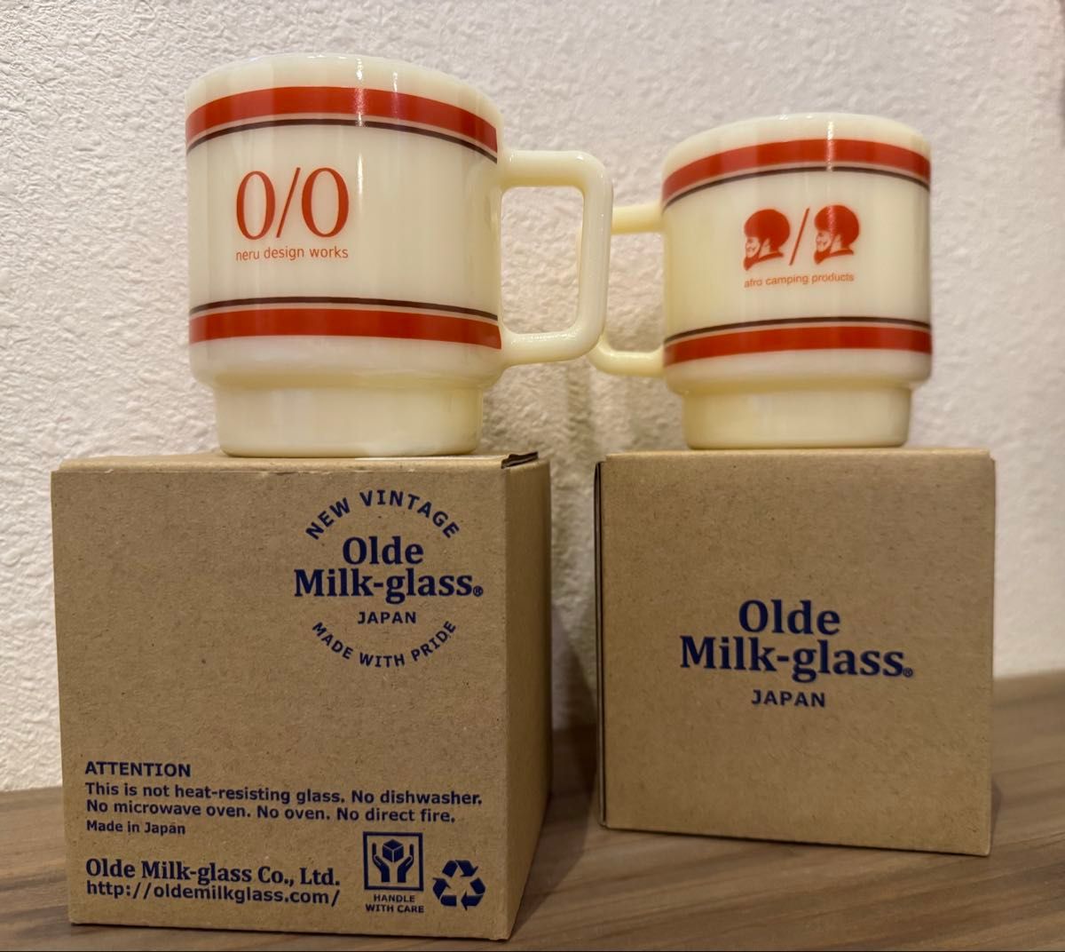 新品未使用】 AFRO MILK GLASS neru ver / neru design works 新品未使用】 AFRO MILK GLASS neru ver / neru design works