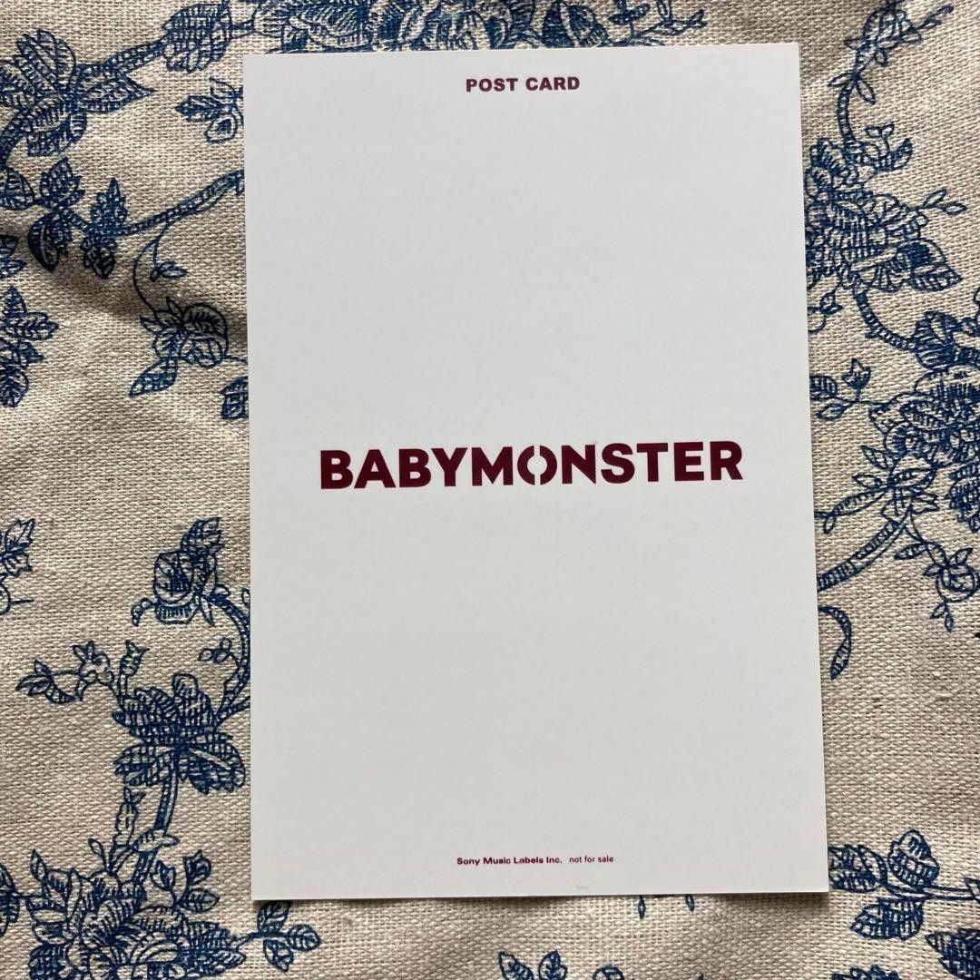 アヒョン 5/12 B賞 BABYMONSTER ファンミ ポストカード サイン アヒョン 5/12 B賞 BABYMONSTER ファンミ ポストカード サイン