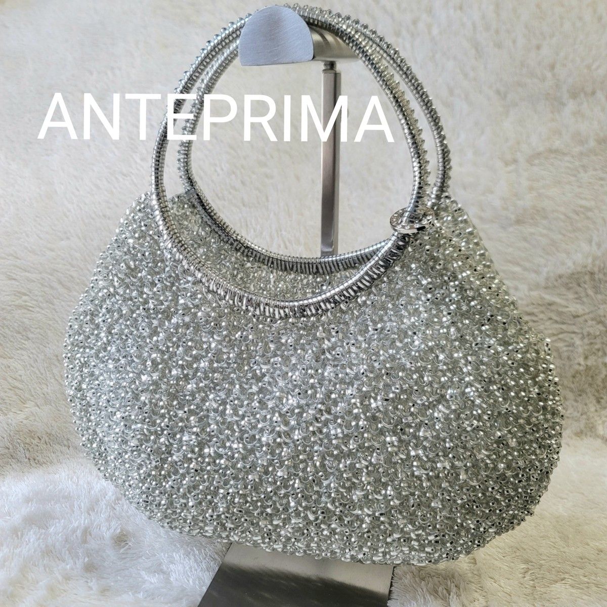 美品】ANTEPRIMA アンテプリマ ワイヤーバッグ シルバー 美品】ANTEPRIMA アンテプリマ ワイヤーバッグ シルバー