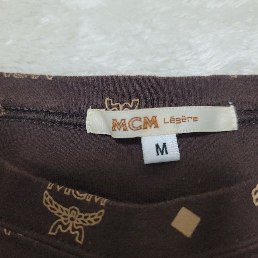 MCM エムシーエム 総柄 モノグラム カットソー ト M コットン 短 MCM エムシーエム 総柄 モノグラム カットソー ト M コットン 短