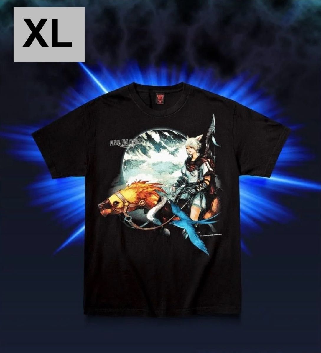 FINAL FANTASY XIV×GEEKS RULE XLサイズ Tシャツ ブラック FINAL FANTASY XIV×GEEKS RULE XLサイズ Tシャツ ブラック