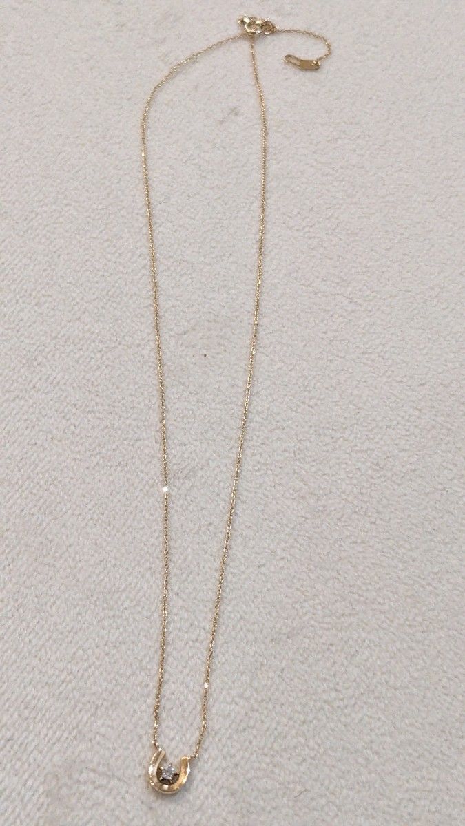 スタージュエリー K10 馬蹄 ネックレス ダイヤモンド 0 02ct スタージュエリー K10 馬蹄 ネックレス ダイヤモンド 0 02ct