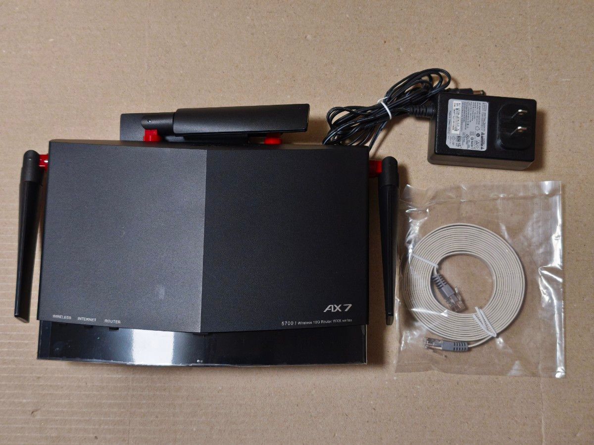 BUFFALO WXR-5700AX7P 中古 未使用ケーブル付き 無線LAN Wi-Fi BUFFALO WXR-5700AX7P 中古 未使用ケーブル付き 無線LAN Wi-Fi