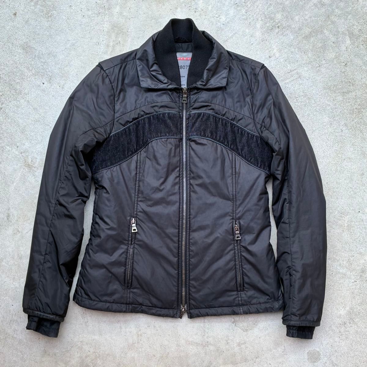 archive prada sport nylon layered jacket ライダース ブルゾン archive prada sport nylon layered jacket ライダース ブルゾン
