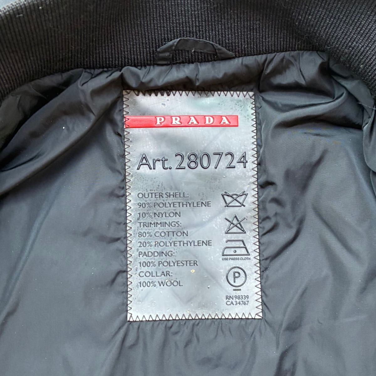 archive prada sport nylon layered jacket ライダース ブルゾン archive prada sport nylon layered jacket ライダース ブルゾン