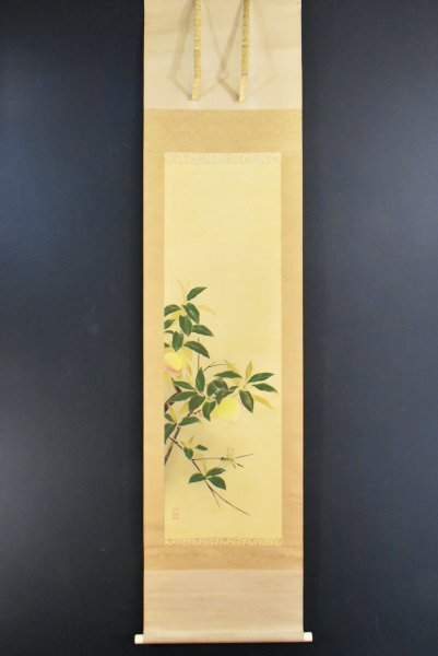 K5472 真作 水島裕「首夏」絹本 共箱 二重箱 肉筆 川端龍子師事 K5472 真作 水島裕「首夏」絹本 共箱 二重箱 肉筆 川端龍子師事