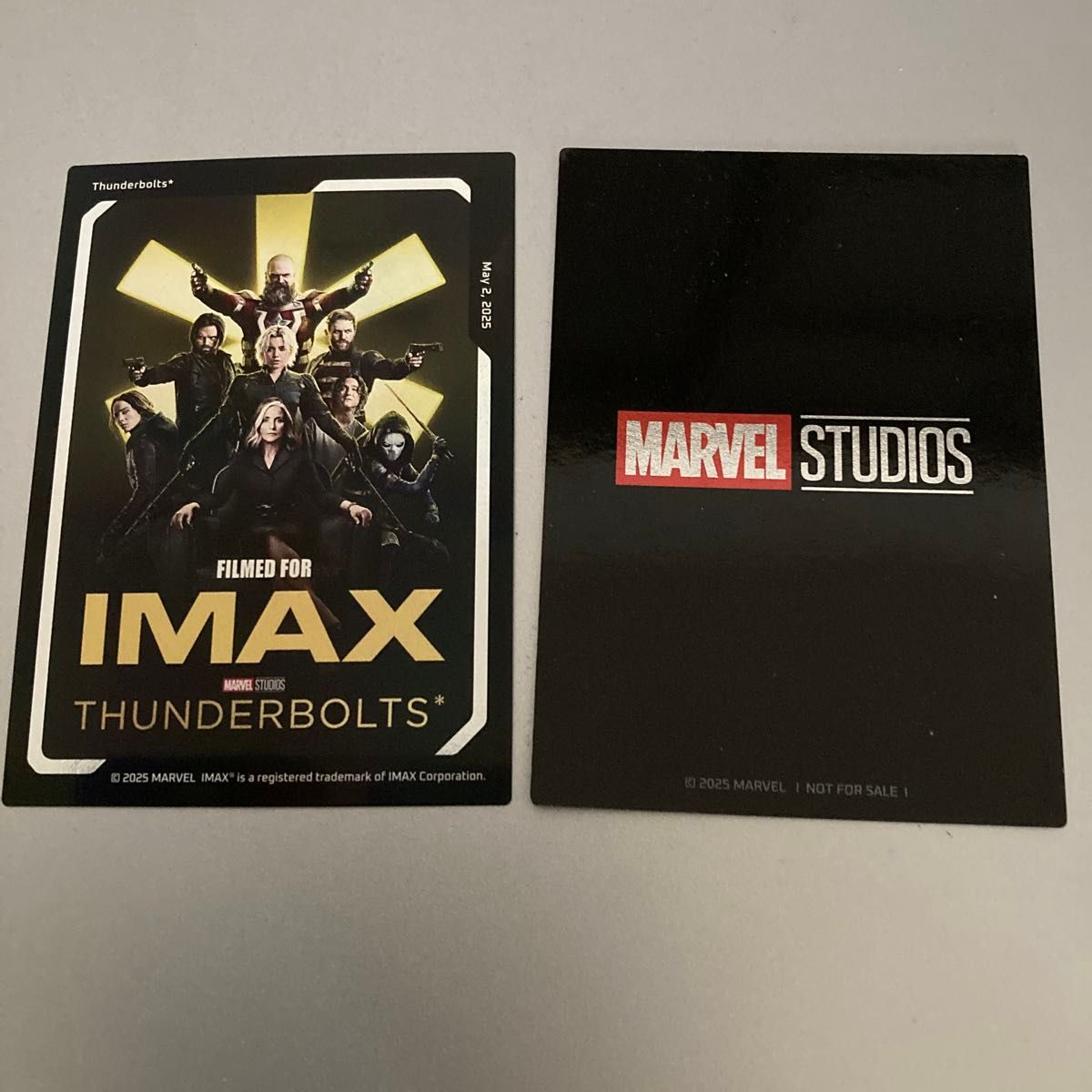 MARVEL - サンダーボルツ  IMAX コレクタブルカード  3枚 サンダーボルツ*』メタリック加工の特製コレクタブルカード入場