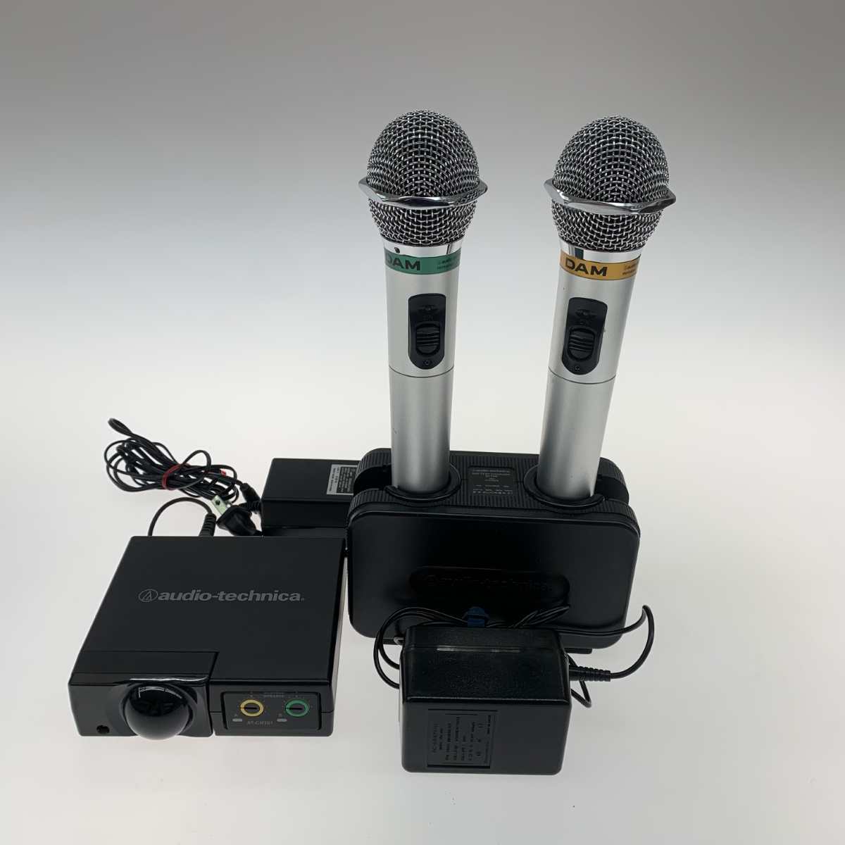 ●●【1円スタート】 ワイヤレスマイク（DAM AT-CLM701T/A?B） 全體的に狀態(tài)が悪い