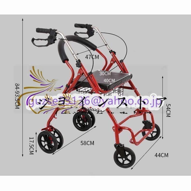 новое поступление * инвалидная коляска легкий складной ручная тележка ходунки пожилые люди наружный . человек семья покупки прогулка compact маленький размер no- punk помощь перевозка покупки Cart 
