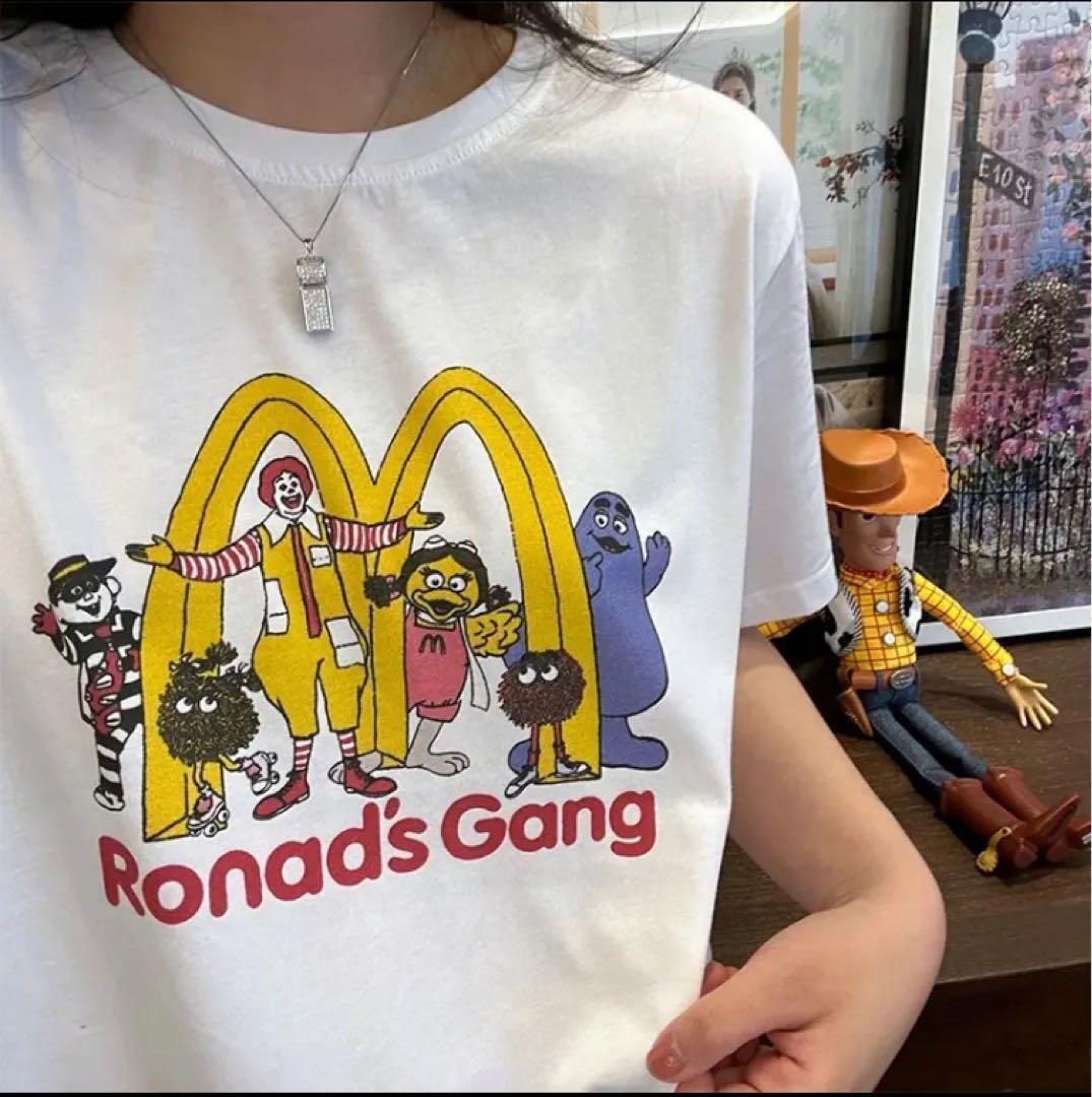 新品】 マクドナルド キャラクター ドナルド Tシャツ XL マック