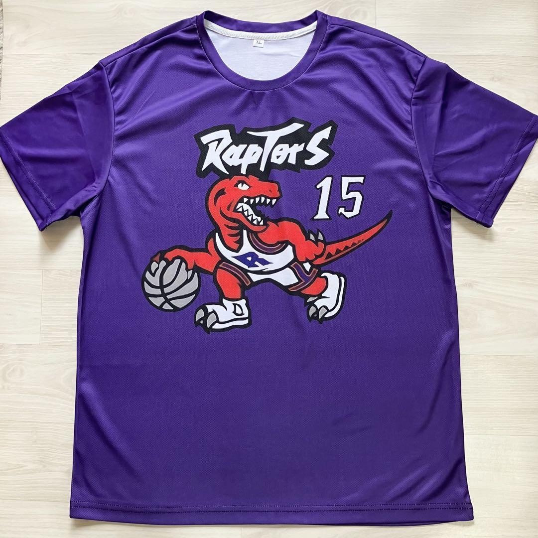 【未使用品】 NBA　RAPTORS　CARTER #15 ビンス?カーター　トロント?ラプターズ Tシャツ　ユニフォーム ゲームシャツ　ジャージ　XL