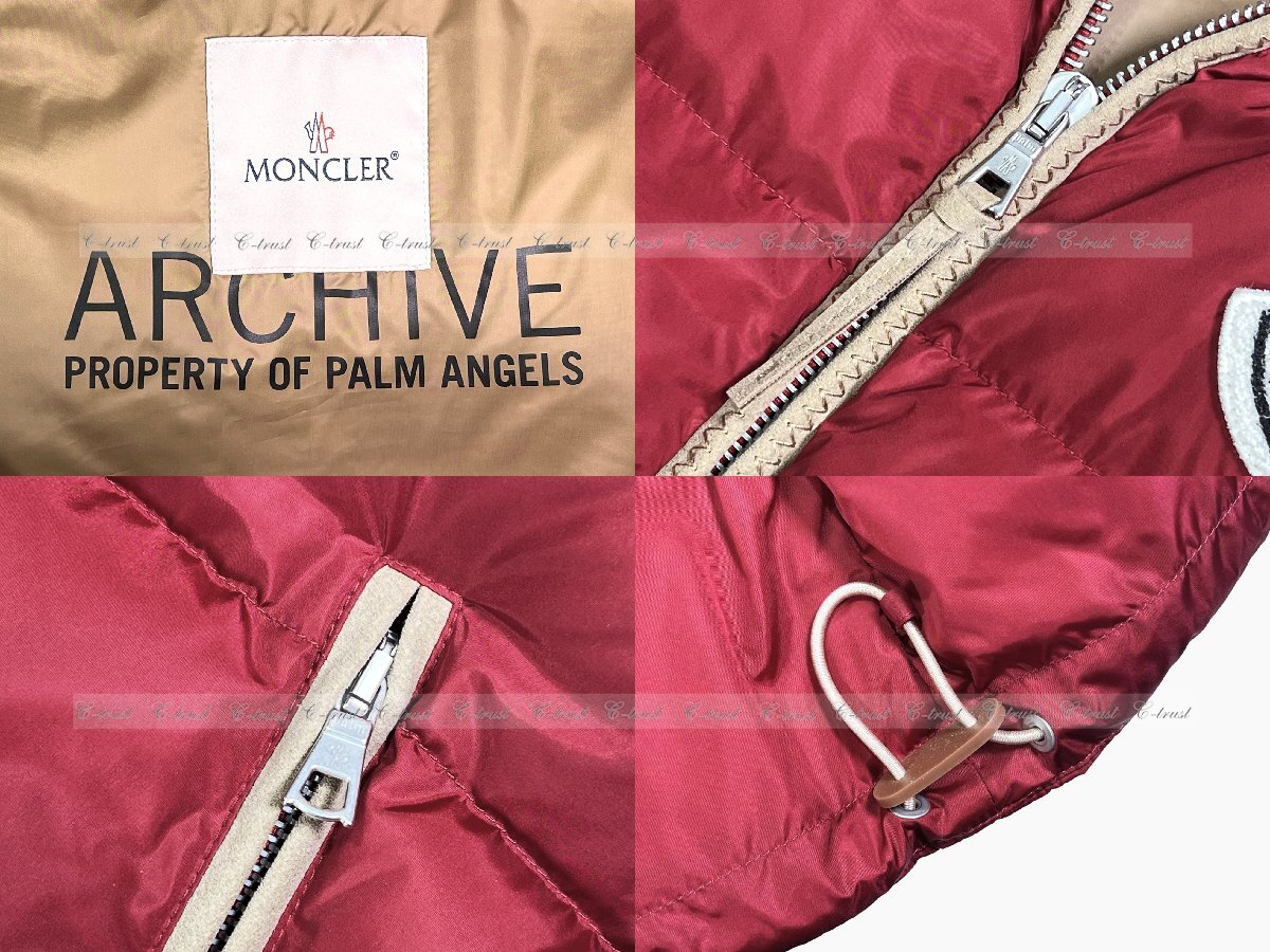 K483-1.. MONCLER モンクレール KAMAOU ダウン ベスト GENIUS FRAGMENT PALM ANGELS コラボ メンズ ★ 489 ボルドー