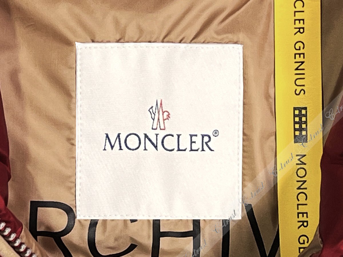 K483-1.. MONCLER モンクレール KAMAOU ダウン ベスト GENIUS FRAGMENT PALM ANGELS コラボ メンズ ★ 489 ボルドー