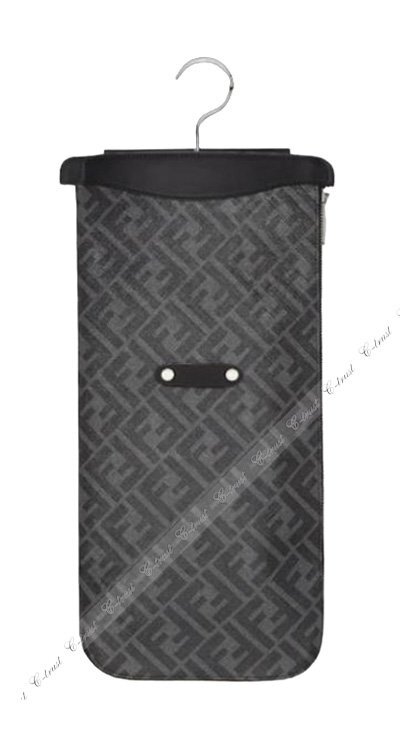 K441.. FENDI フェンディ ネクタイ ケース TIE CASE ホルダー トラベル イタリア制 7AS072A8V3F0GXN ★ グレー