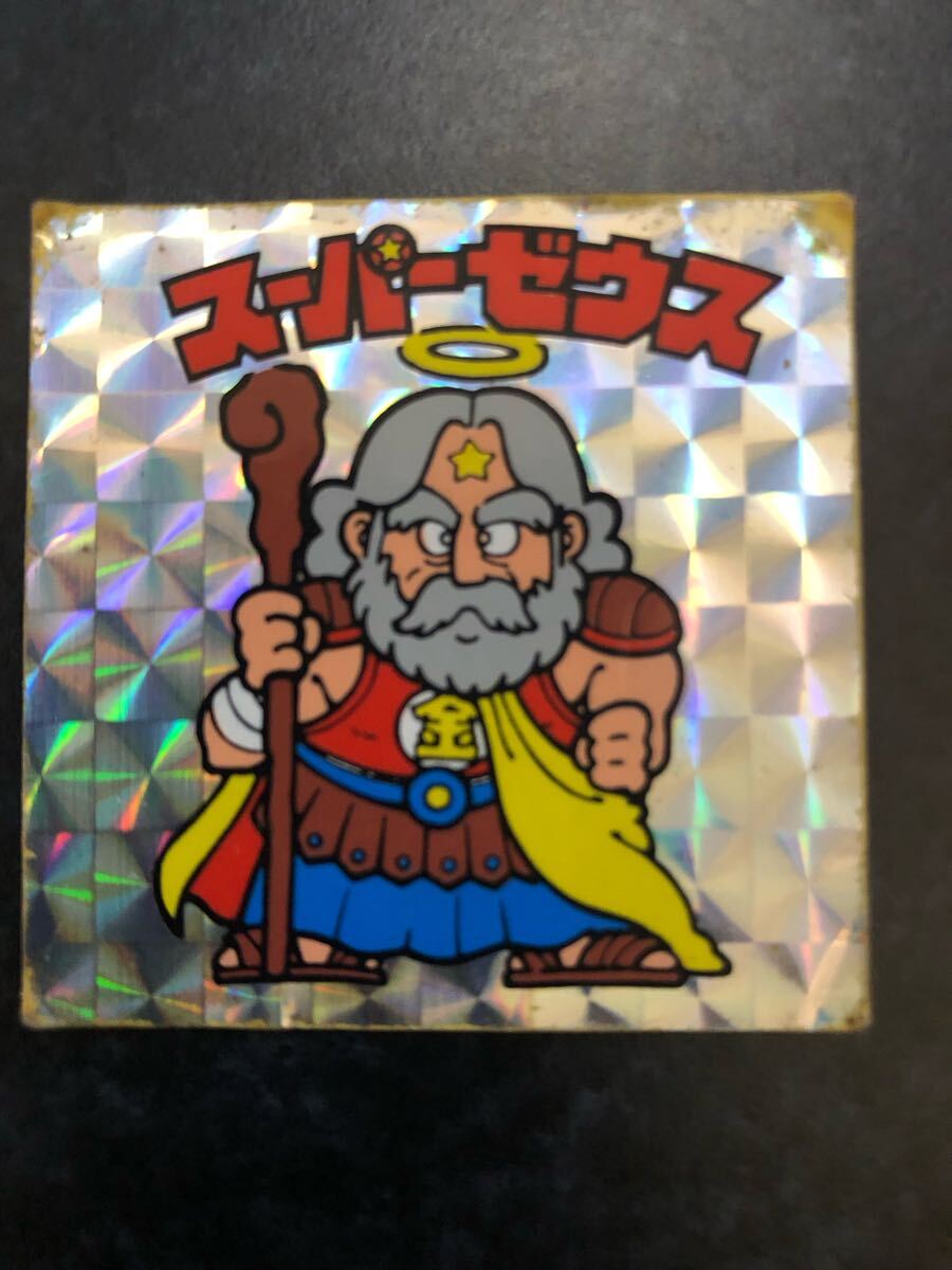 旧ビックリマン ビニコ スーパーゼウス ビニールコーティング 激レア ヘッド 初期チョコ 当時物 ビックリマンシール ビックリマン シール ヘッド