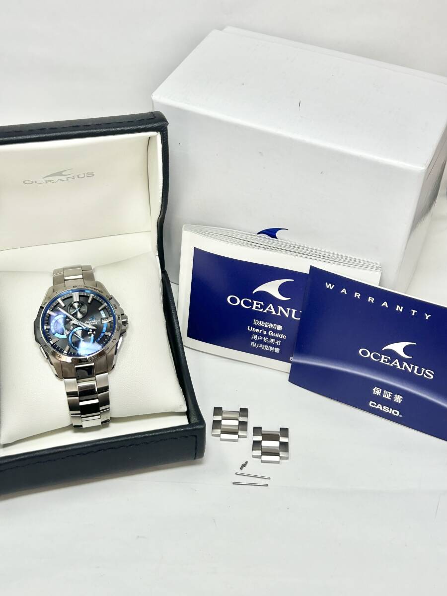 ML518【RUP】☆1円～ 稼働品 CASIO カシオ オシアナス マンタ