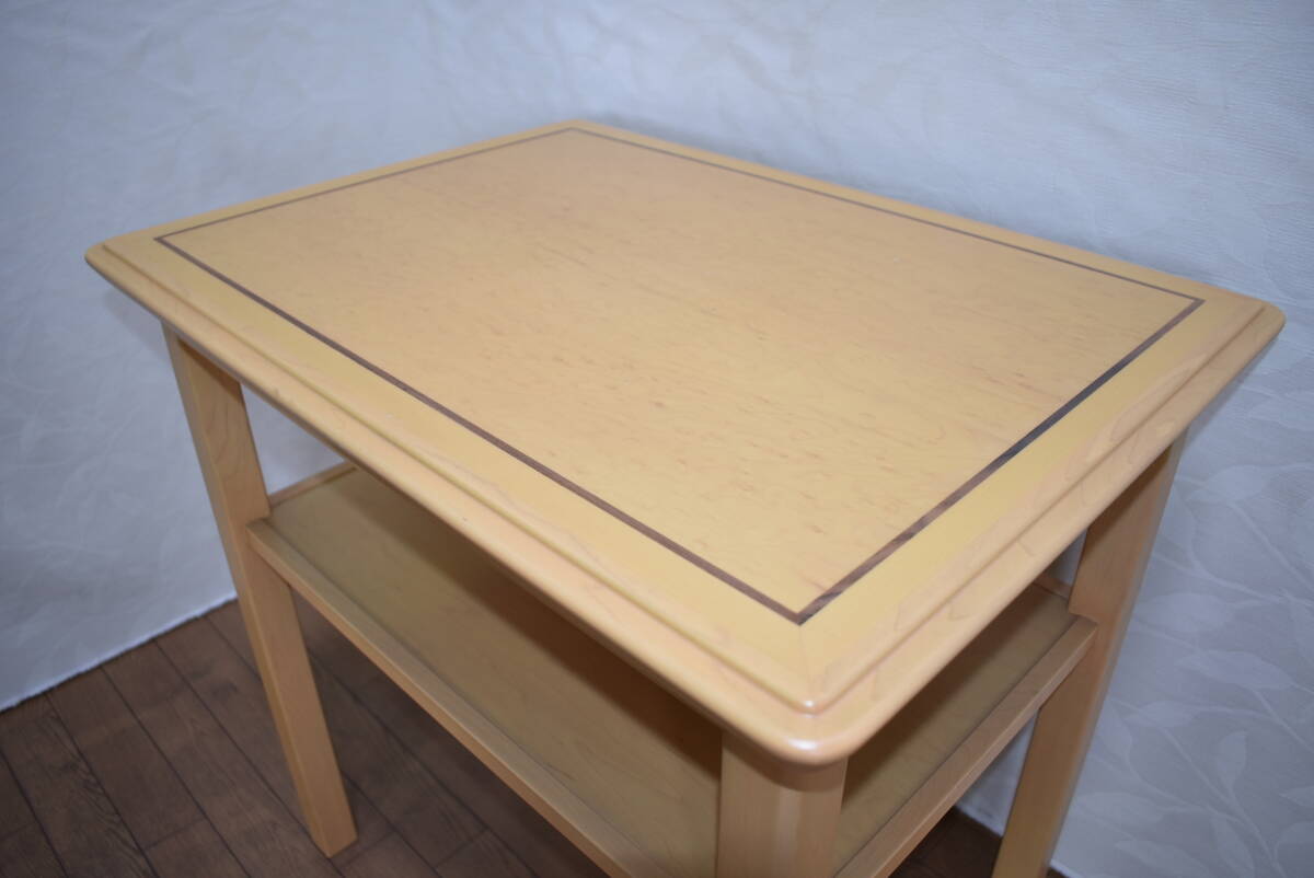 yj628ji Tendo Mokko боковой стол / буфет средний полки имеется ширина 70cm× глубина 51cm белый / натуральный интерьер / мебель ../ living 50415-02