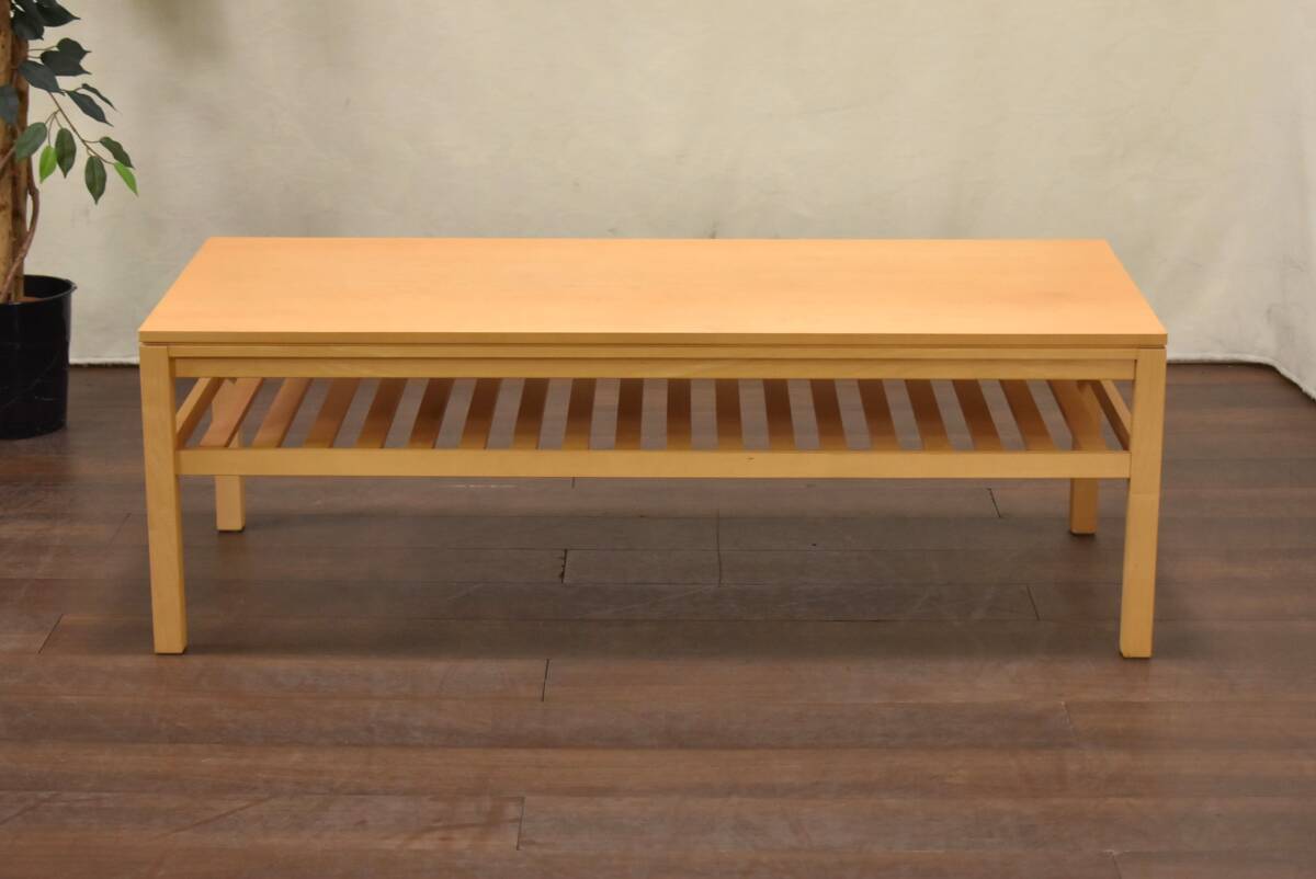 yt1677ジ モデルルーム展示品 カリモク リビングテーブル TU4105 QP 幅120cm センターテーブル/シンプル/ナチュラル/北歐スタイル 60908-13