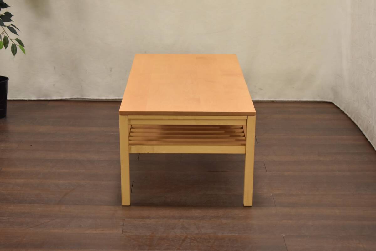 yt1677ジ モデルルーム展示品 カリモク リビングテーブル TU4105 QP 幅120cm センターテーブル/シンプル/ナチュラル/北歐スタイル 60908-13