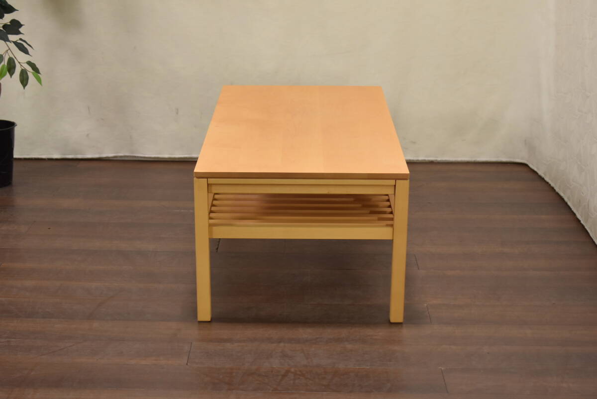 yt1677ジ モデルルーム展示品 カリモク リビングテーブル TU4105 QP 幅120cm センターテーブル/シンプル/ナチュラル/北歐スタイル 60908-13