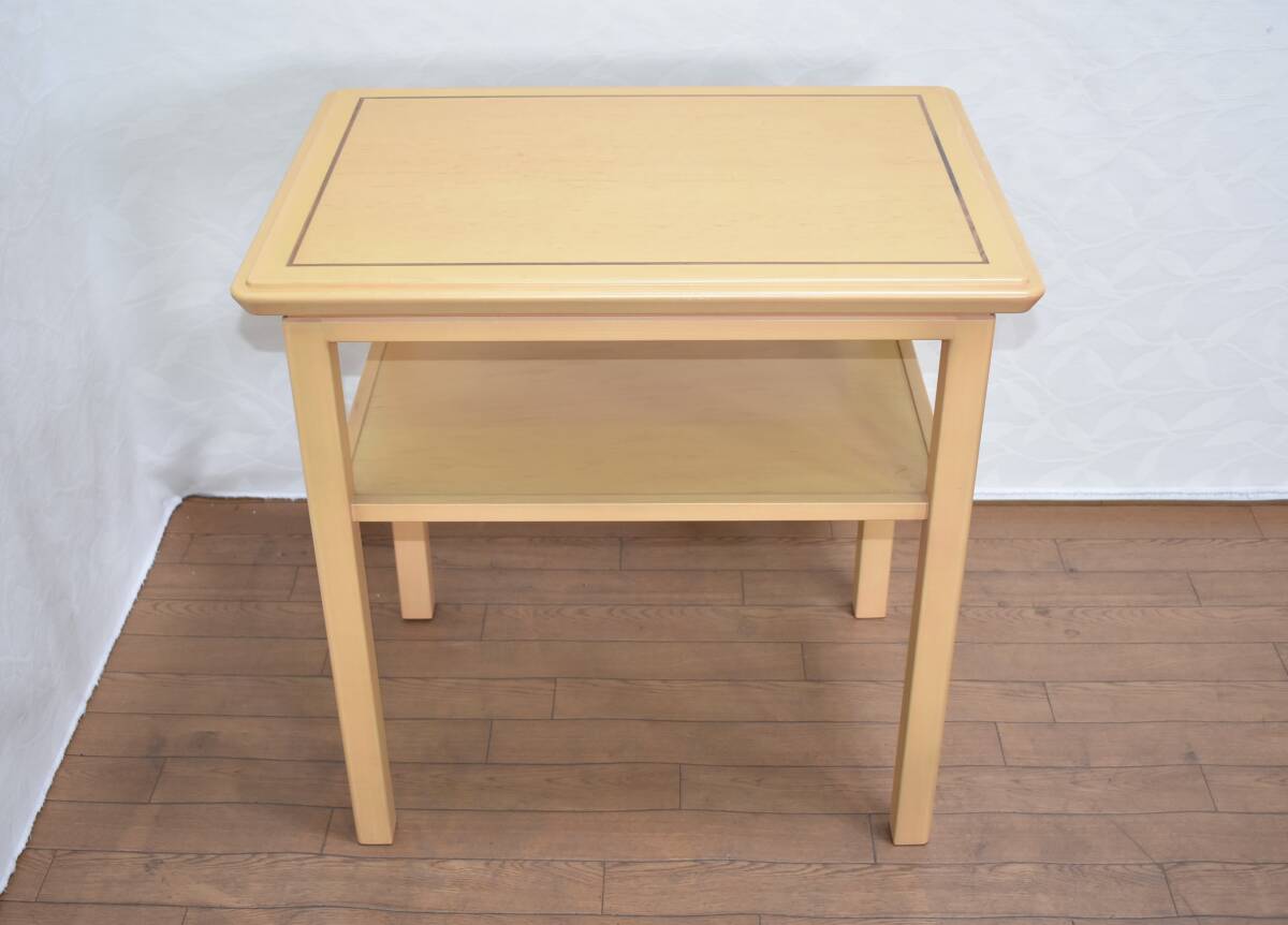 yj628ji Tendo Mokko боковой стол / буфет средний полки имеется ширина 70cm× глубина 51cm белый / натуральный интерьер / мебель ../ living 50415-02