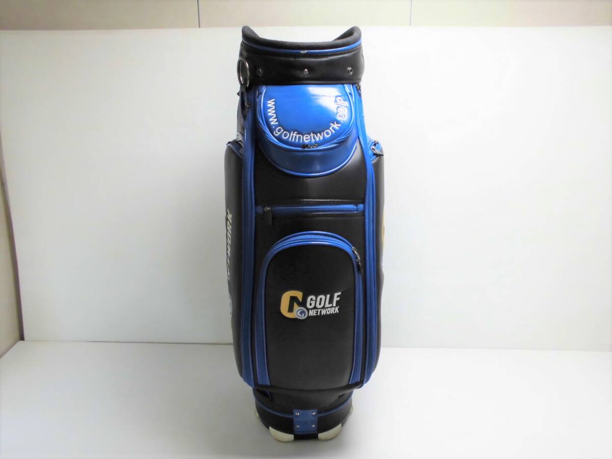 ■Golf Network ゴルフネットワーク PGATOUR キャディバッグ ゴルフバッグ ブラック×ブルー■