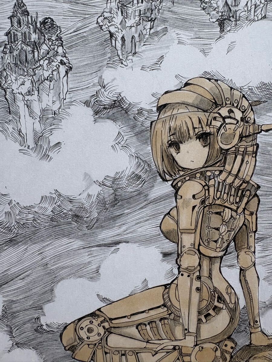 手描き絵画「Ritual」日本画 オリジナル 原画