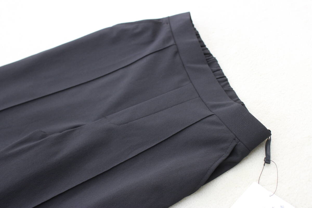 4-10 新品 未使用 タグ付 日本制ウエストゴムストレッチパンツ ブラック Ｍ ￥11,000-