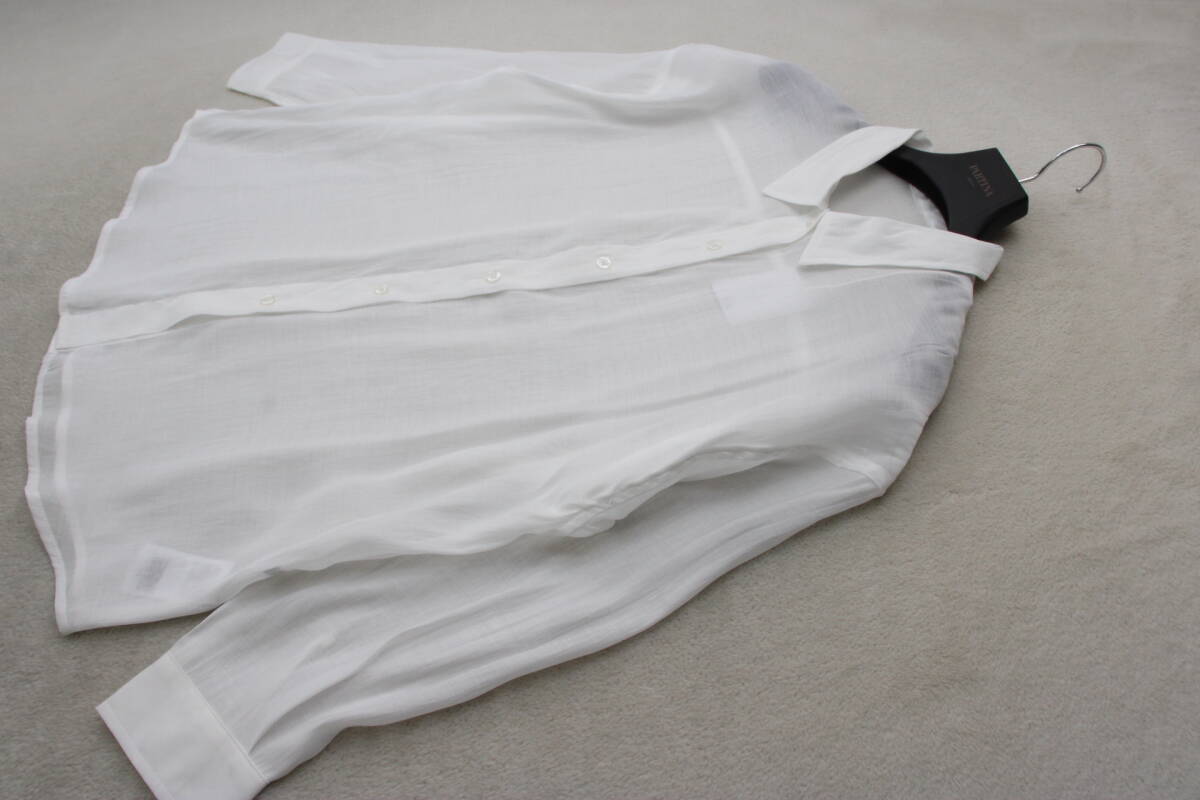 3-1230 新品 シアールーズシャツ ホワイトＦサイズ 定価￥9,900＋稅