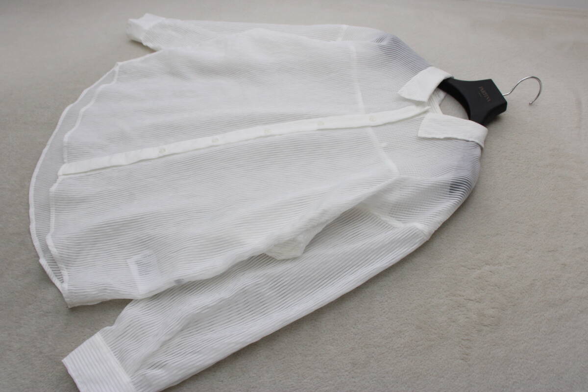 3-1226 新品 シアールーズシャツ ホワイトＦサイズ 定価￥9,900＋稅