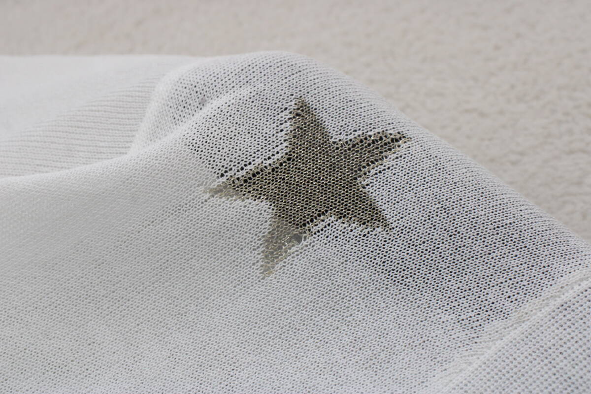 4-257 新品 未使用 スターモチーフカーディガン ホワイト Ｆサイズ 定価￥9,900