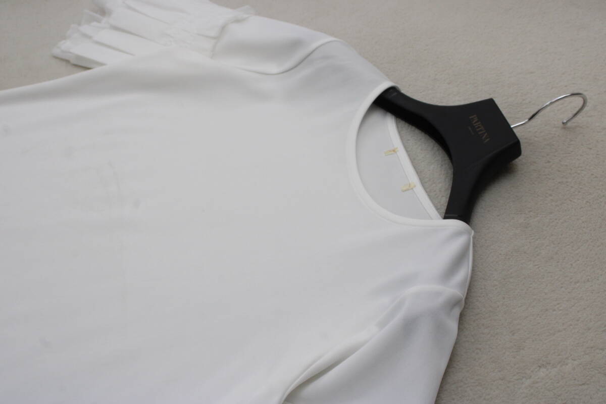 4-259 新品 未使用 フレアスリーブカットソー ホワイト Ｆサイズ