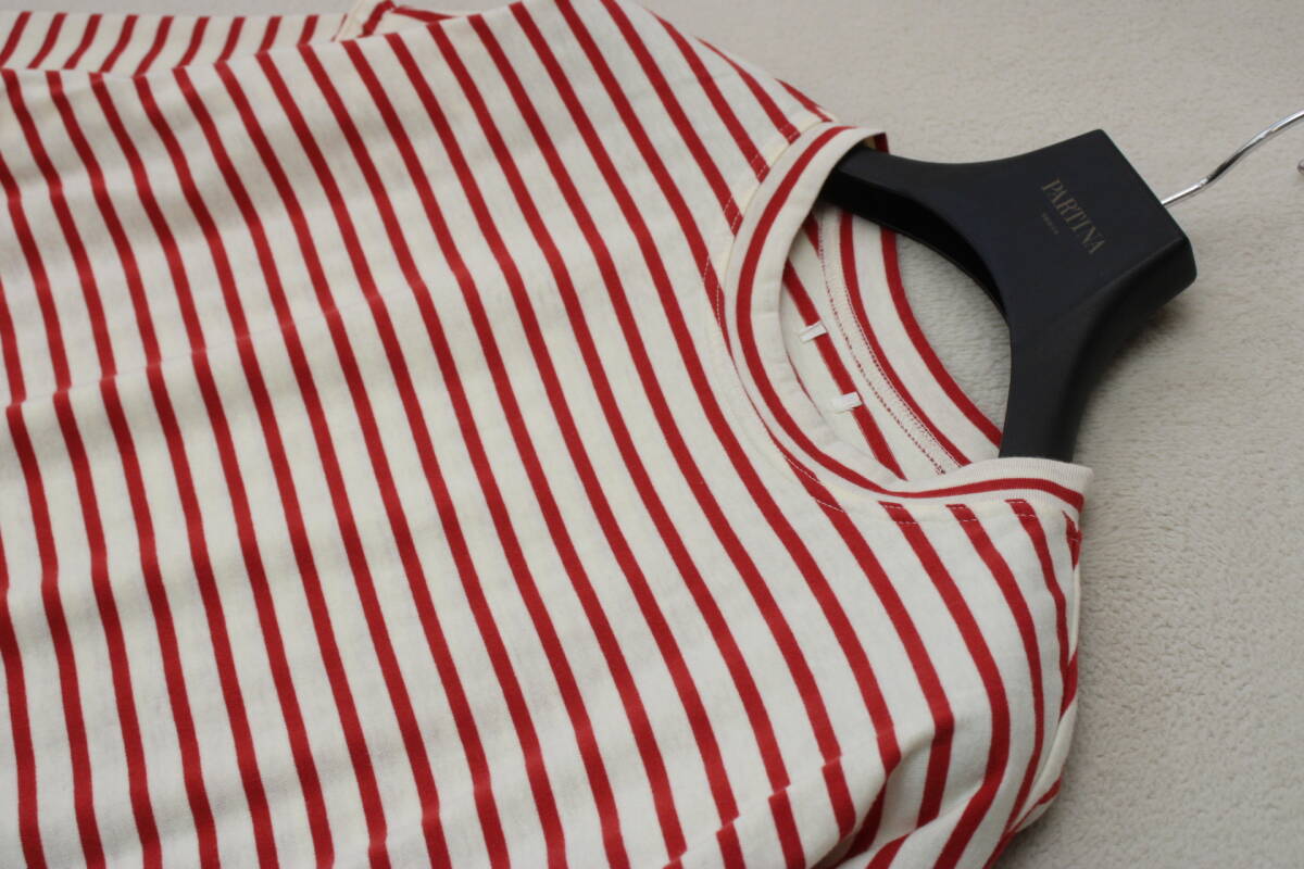 4-268 新品 コットン100％ボーダーカットソー Ｆサイズ 定価￥15,400