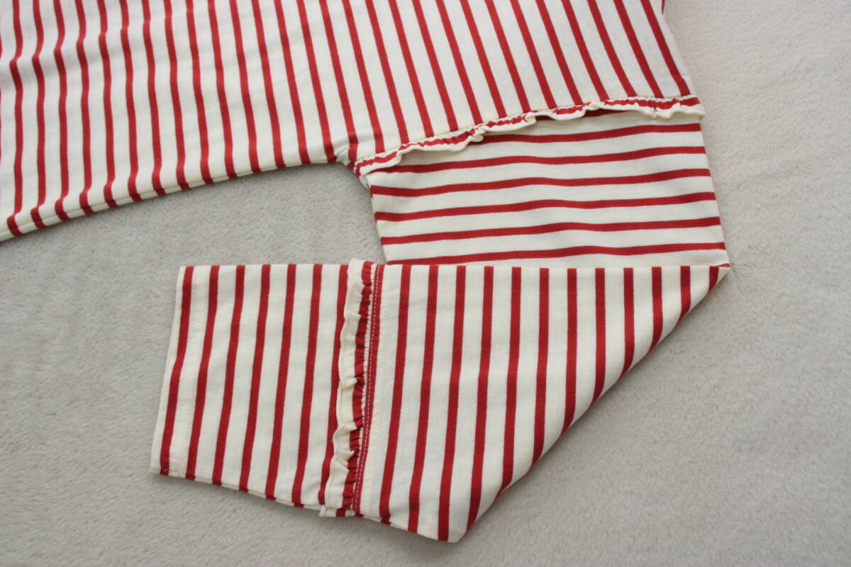 4-268 新品 コットン100％ボーダーカットソー Ｆサイズ 定価￥15,400