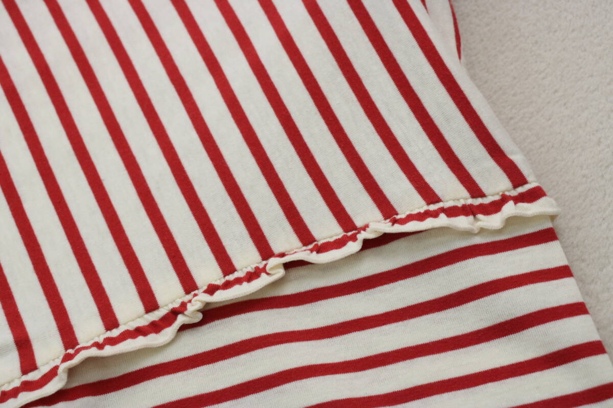 4-268 新品 コットン100％ボーダーカットソー Ｆサイズ 定価￥15,400