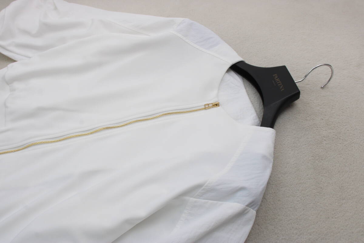 4-360 新品 異素材切替ボリューム袖ブルゾン 定価￥13,000＋稅