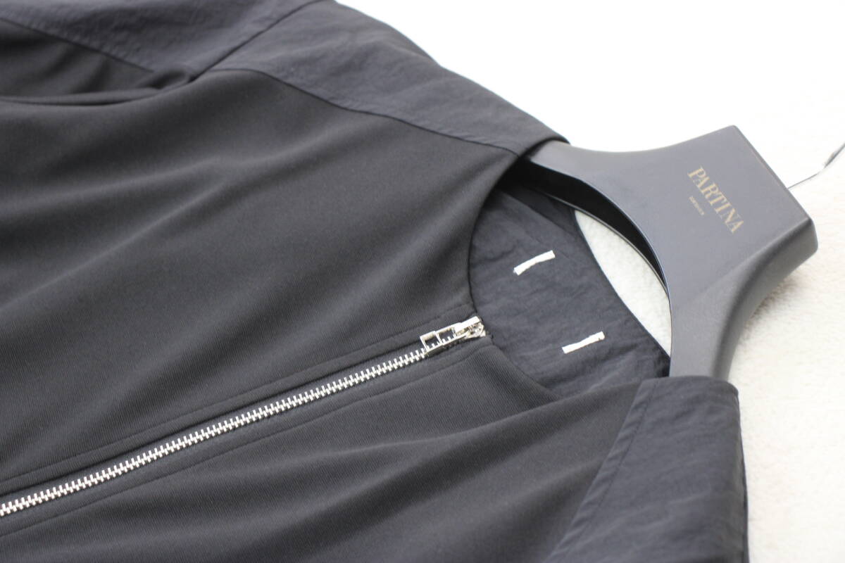 4-431 新品 異素材切替ボリューム袖ブルゾン