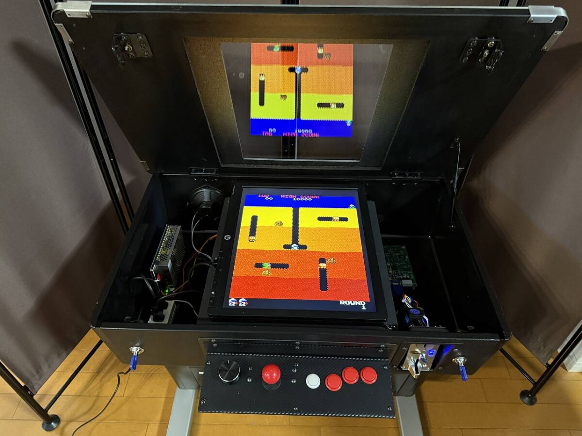 アーケードテーブル筐體?。保攻ぅ螗烈壕Д榨毳欹攻去⑵罚ǎ叮癷n1カスタム）パドルコントローラー付き