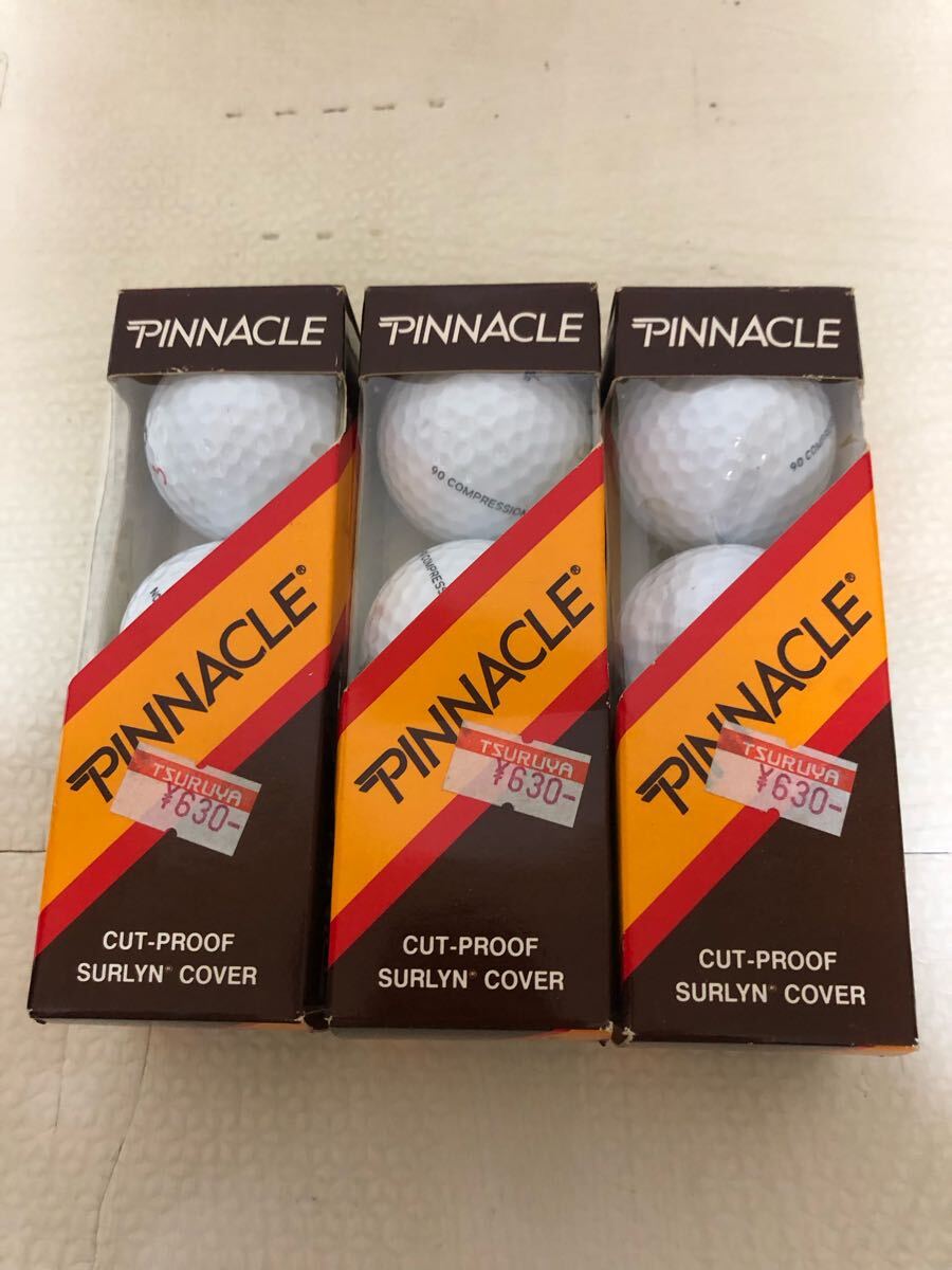 新品未使用★3個★ PINNACLE ピナクル ゴルフ ボール ホワイト スポーツ ゴルフ 用品