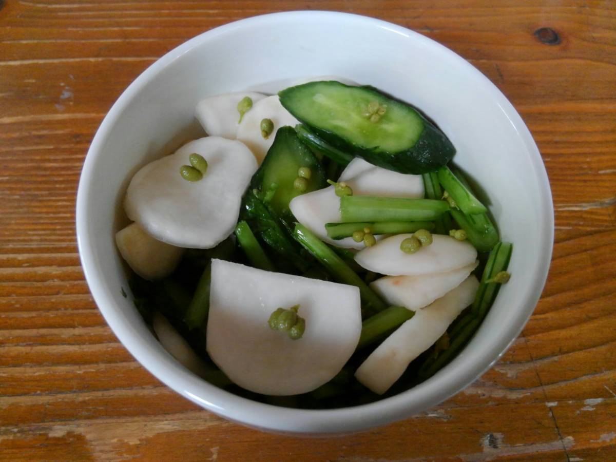 野菜の淺漬けに入れて