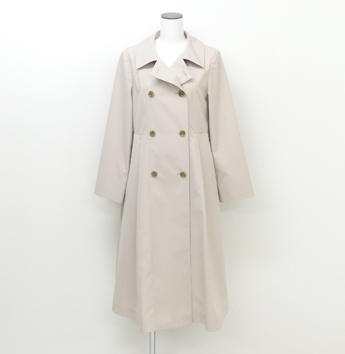 未使用 新作 FOXEY コート アールグレー 38 オイスターベージュ WPSタフタ '25年商品 45133