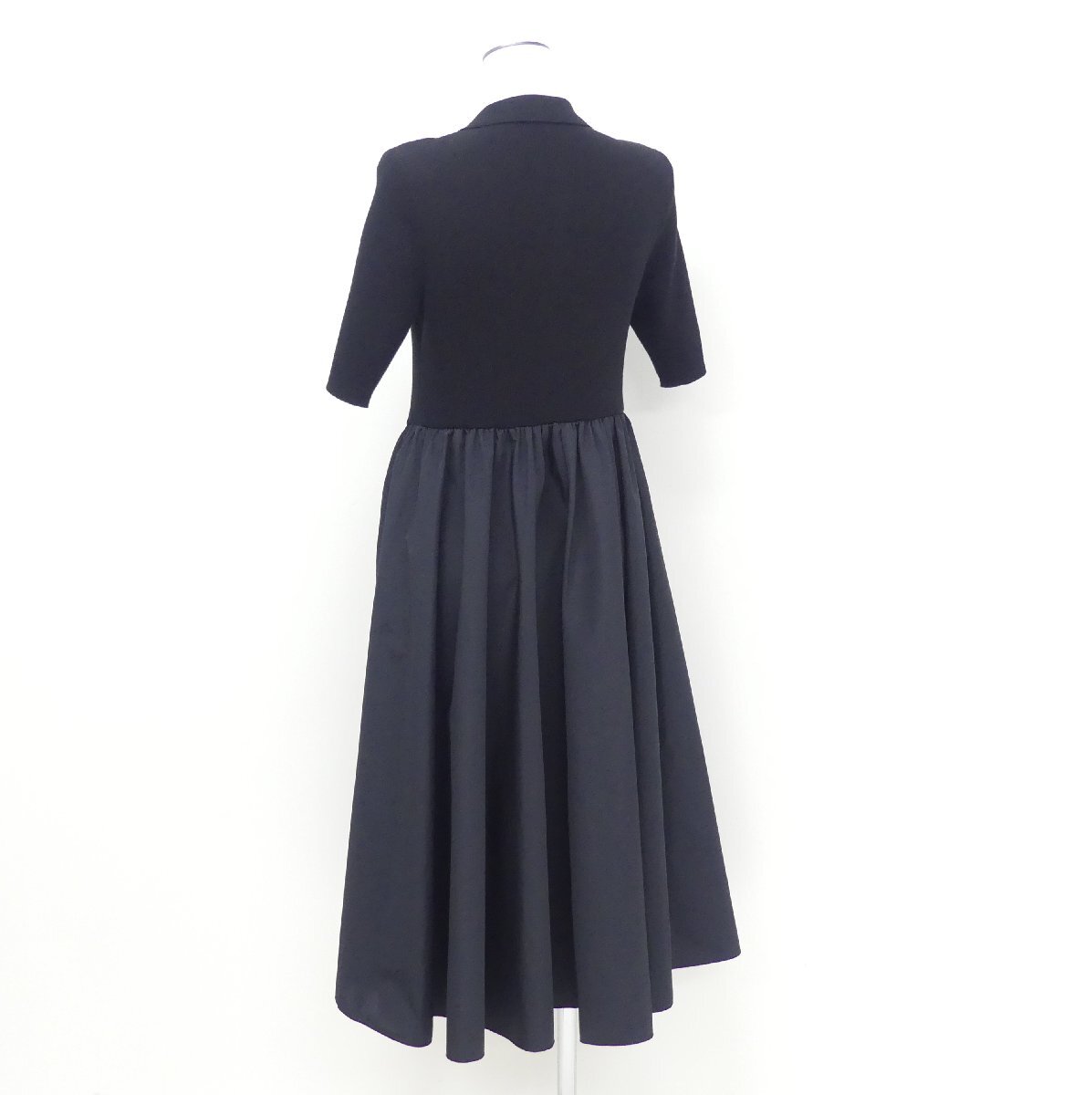 FOXEY NEWYORK ニットドレス ダミアン 38 ブラック テンセルBLEND '24年商品 44265