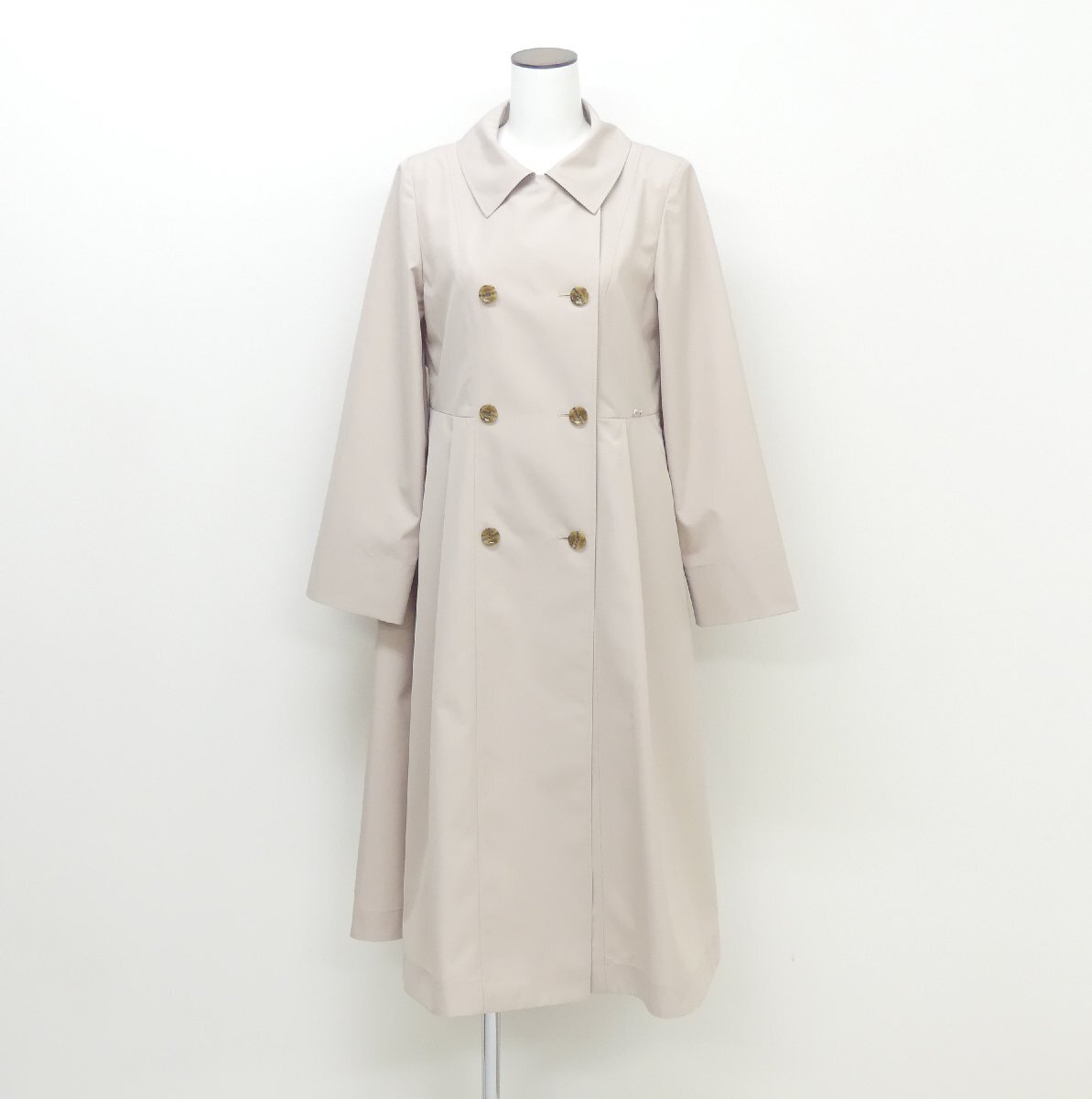 未使用 新作 FOXEY コート アールグレー 38 オイスターベージュ WPSタフタ '25年商品 45133