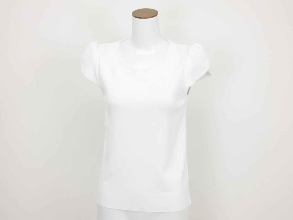 FOXEY チューリップトップス 38 ホワイト キュプラBLEND '22年増産商品 38005